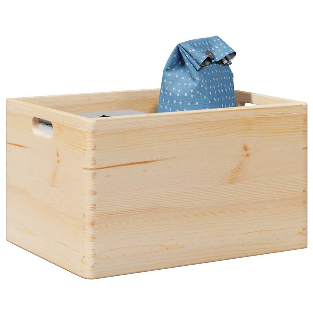 VIDAXL -Holzkiste mit Griffen 40x30x23 cm Festkiefer