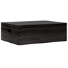 Vidaxl Holzkiste mit Deckelgriffen 40x30x13cm Kiefernholz schwarz