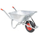 Vidaxl -Schubkarren 90 l 150 kg verzinkter Stahl und Kunststoff