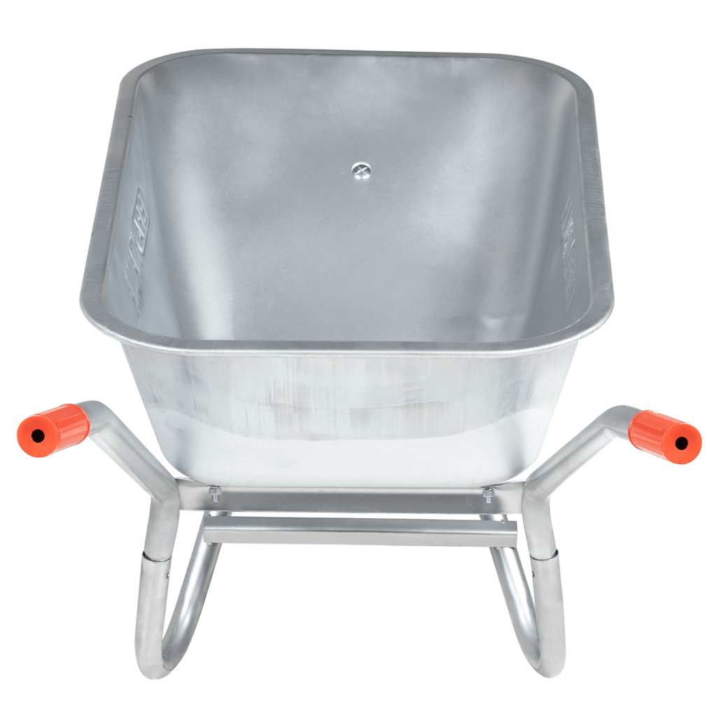 Vidaxl -Schubkarren 90 l 150 kg verzinkter Stahl und Kunststoff