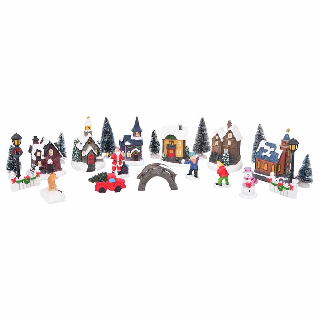 VidaXL Weihnachts-Tischdekoration, mehrfarbig, Kunstharz, Kunststoff
