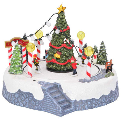 Vidaxx Weihnachtsdorf-Dekoration mehrfarbig 22 x 21,5 x 17 cm Kunststoff