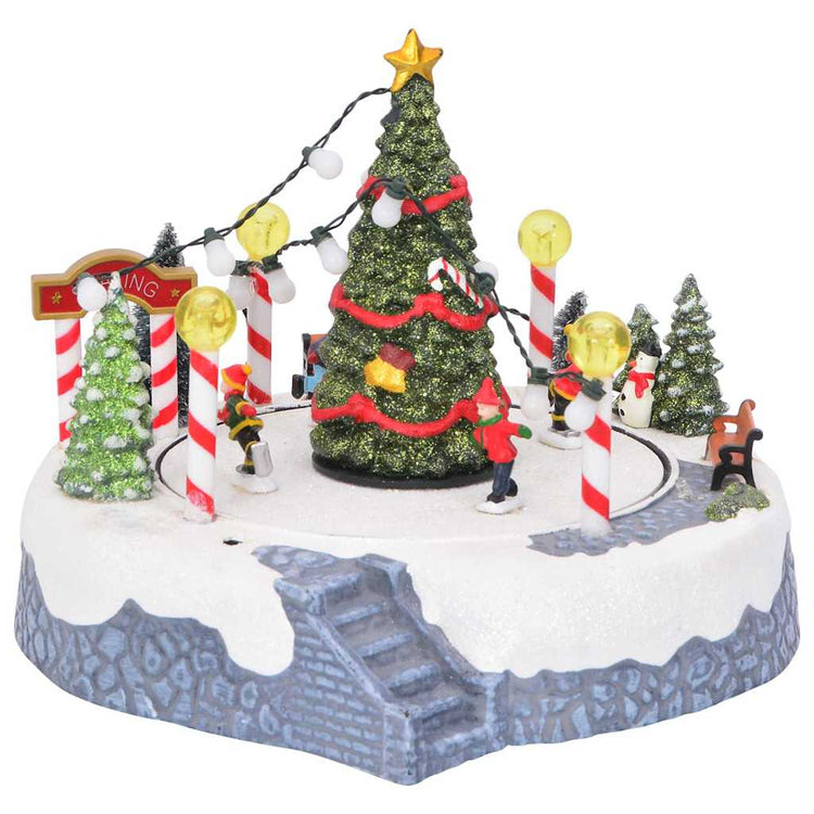 Vidaxx Weihnachtsdorf-Dekoration mehrfarbig 22 x 21,5 x 17 cm Kunststoff