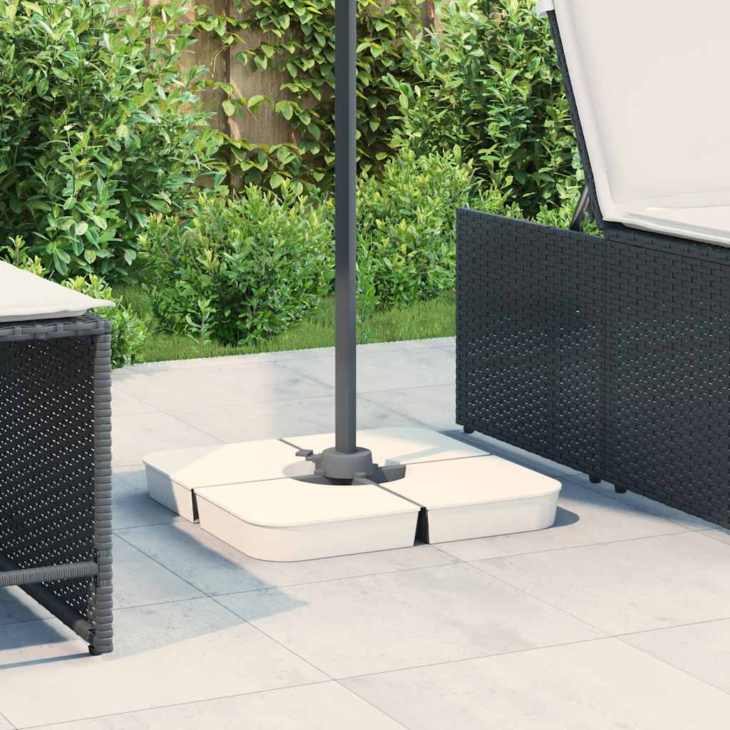 VIDAXL 4-teiliger Set Parasol Fuß für Cross Foot Parasol 100 kg pp