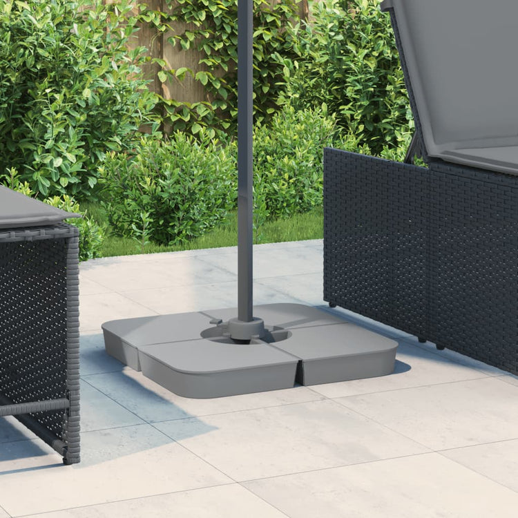 VIDAXL 4-teiliger Set Parasol Fuß für Cross Foot Parasol 100 kg pp