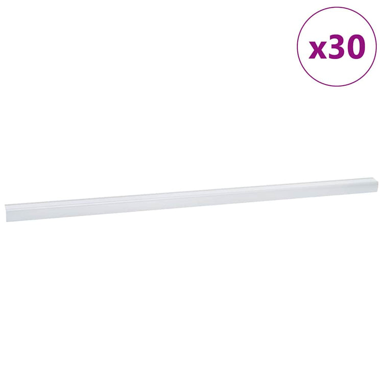 Vidaxxl Treppenprofile 30 Stk. Silber 67 cm Aluminium