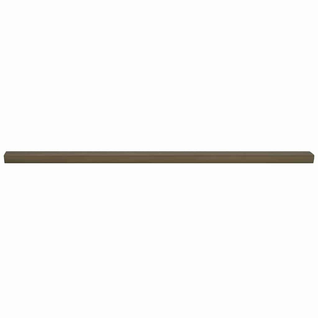 Vidaxx Treppenprofile 10 Stk. Braun 67 x 3,5 x 3 cm Aluminium
