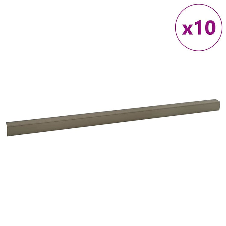 Vidaxx Treppenprofile 10 Stück Champagner 67 x 3 x 2 cm Aluminium