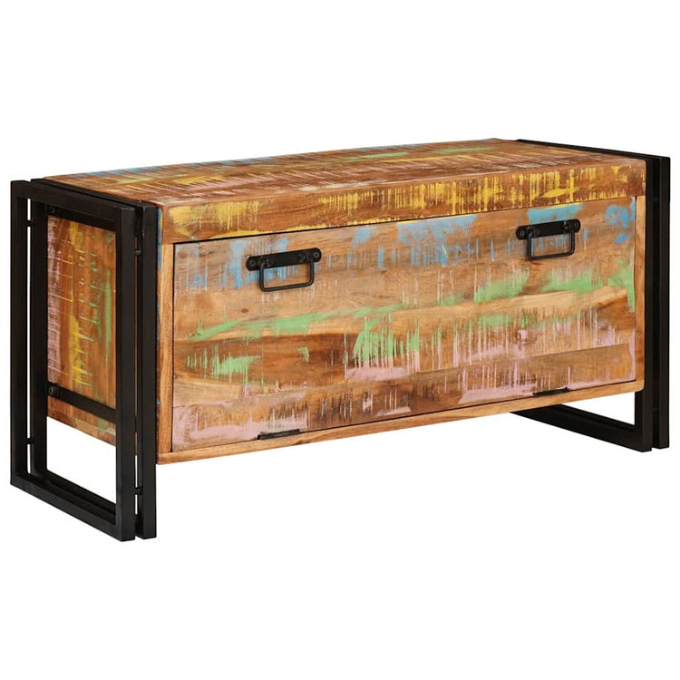 Vidaxx Schuhschrank braun 90 x 38 x 45 cm aus massivem Recyclingholz