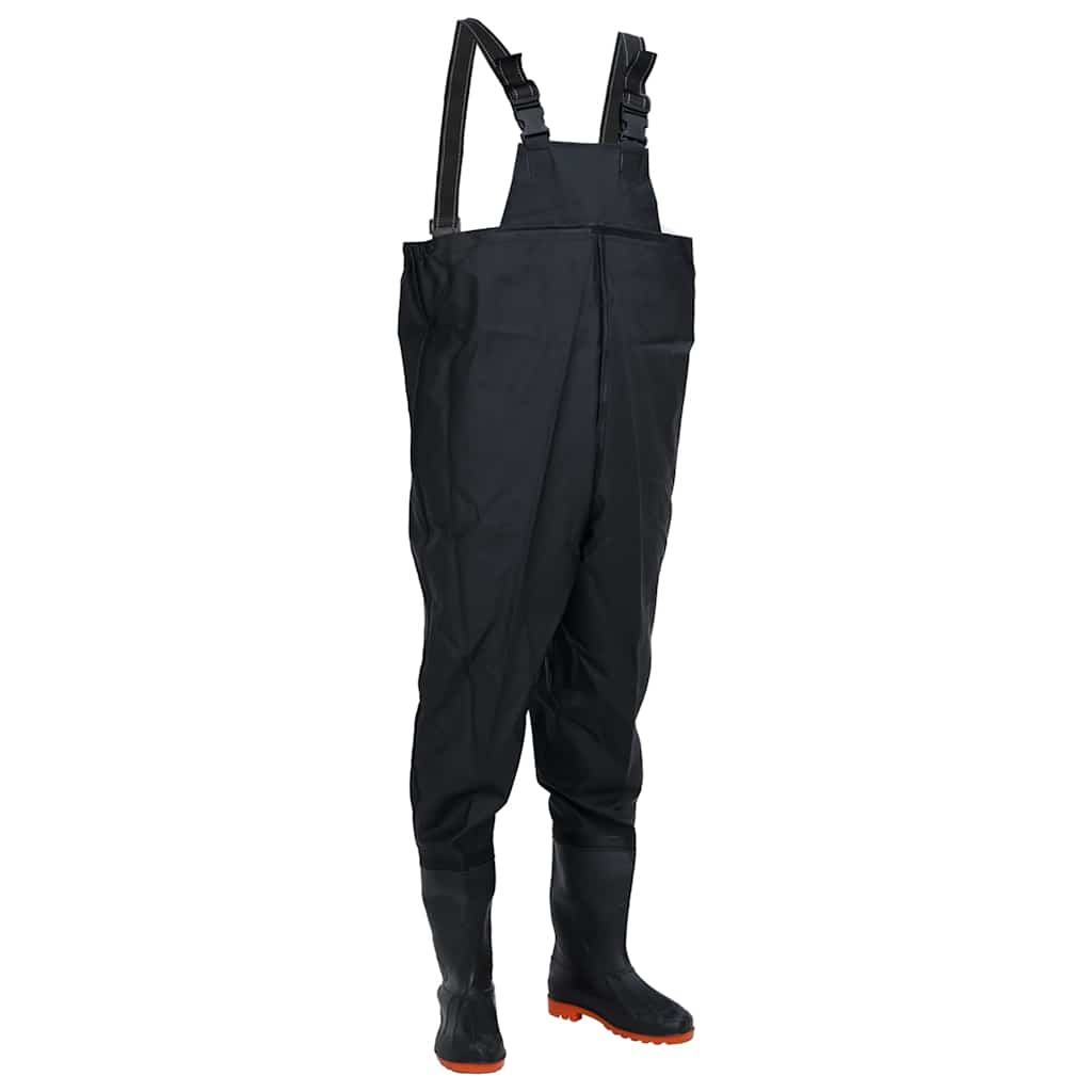 Vidaxl Waadpak mit Stiefel Größe 45 Schwarz
