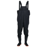 Vidaxl Waadpak mit Stiefel Größe 45 Schwarz - afbeelding 2