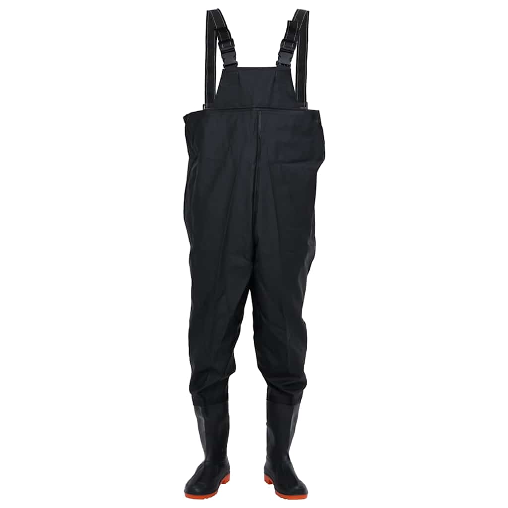 Vidaxl Waadpak mit Stiefel Größe 46 Schwarz