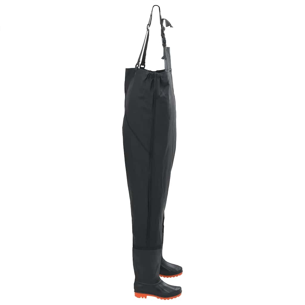 Vidaxl Waadpak mit Stiefel Größe 46 Schwarz
