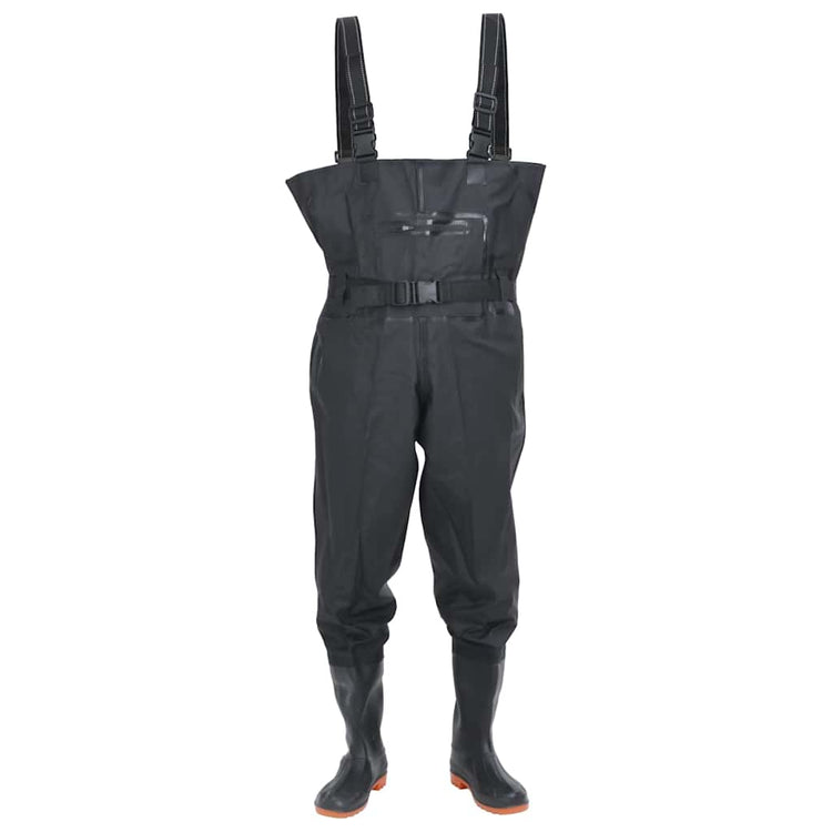 Vidaxl Waadpak mit Stiefeln und Gürtelgröße 39 schwarz
