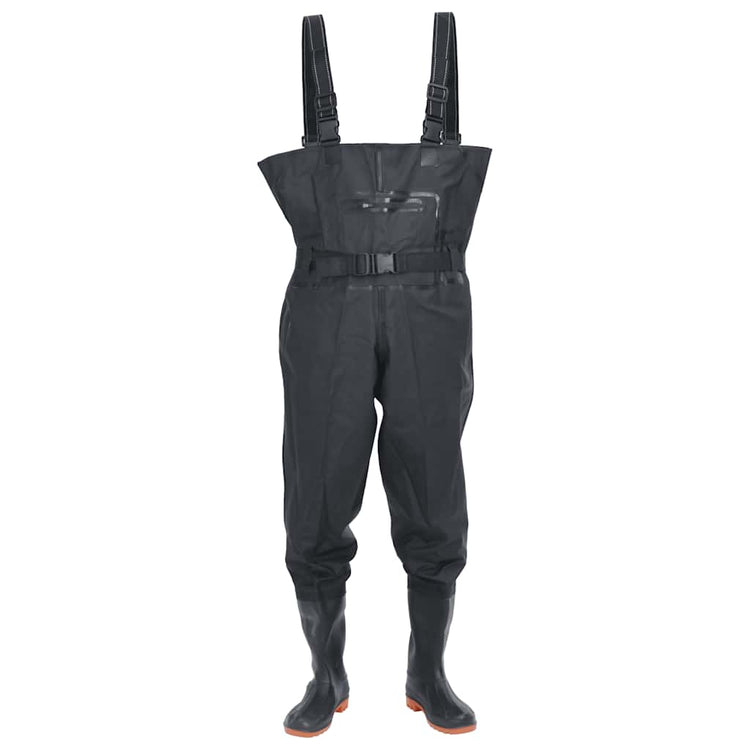 Vidaxl Waadpak mit Stiefeln und Gürtelgröße 40 schwarz