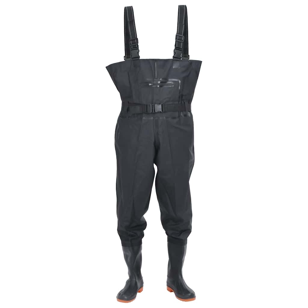 Vidaxl Waadpak mit Stiefeln und Gürtelgröße 41 Schwarz