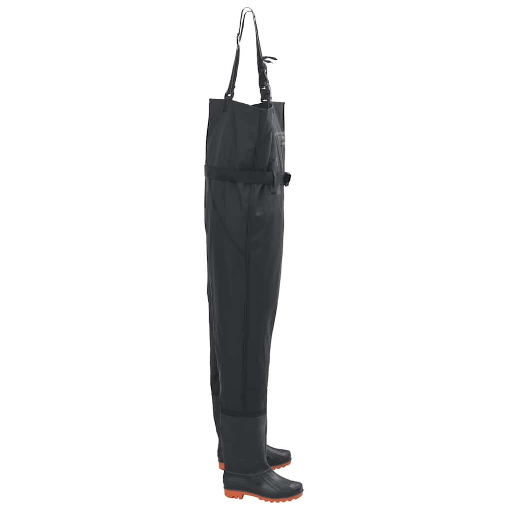 Vidaxl Waadpak mit Stiefeln und Gürtelgröße 41 Schwarz