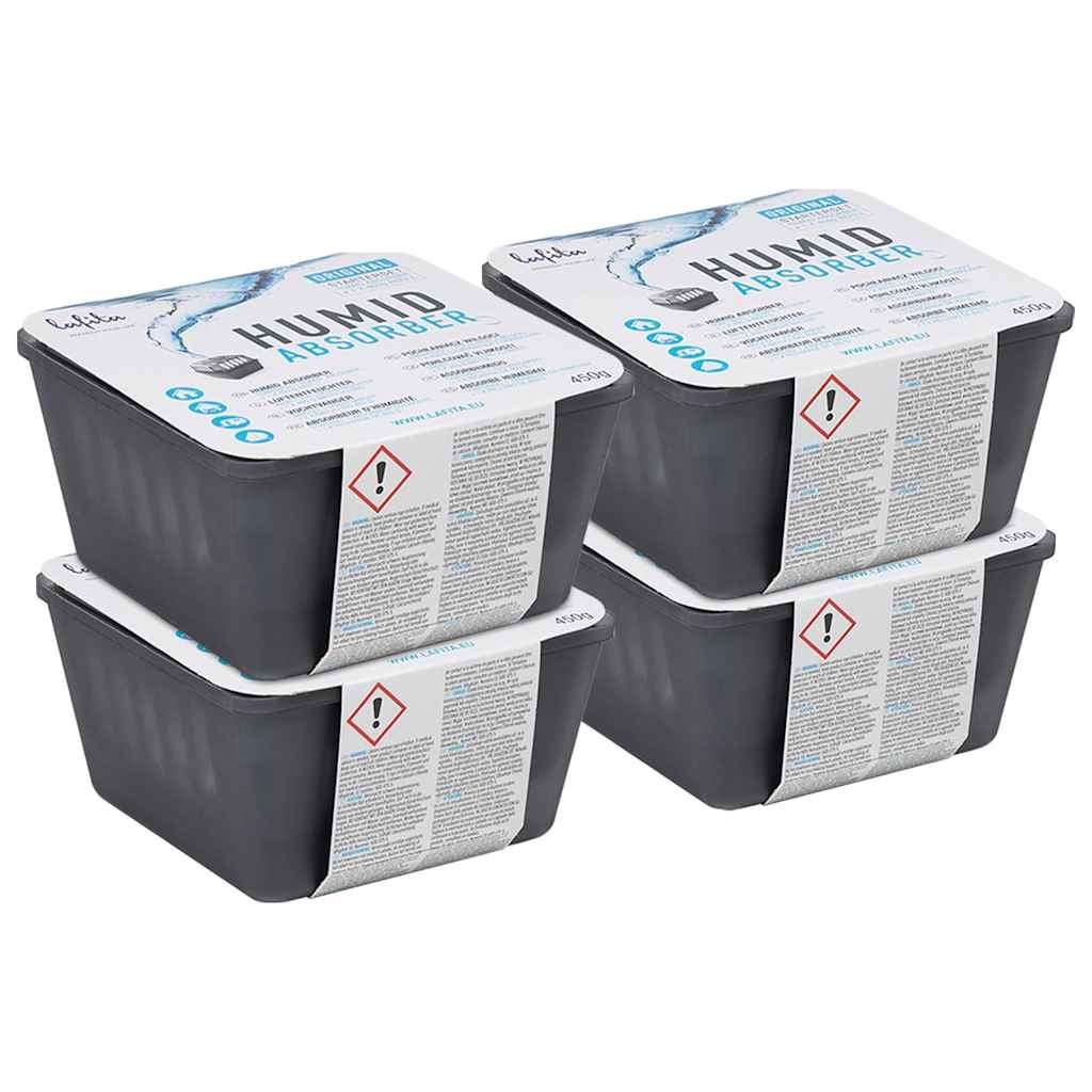 Vidaxl -Entfeuchtierer mit Navulbeuteln 4 ST 450 g