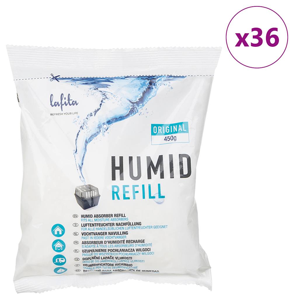 VIDAXL -Nachfüllungen für Luftentfeuchter 36 ST 450 g