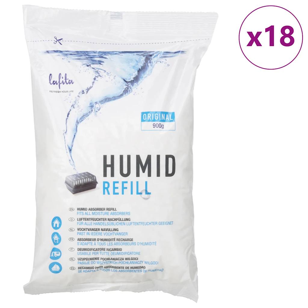 VIDAXL -Nachfüllungen für Entfeuchtung 18 St 900 g