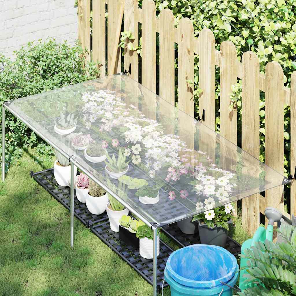 Vidaxl transparentes Planen mit Segelringen 1x2 m Polyethylen