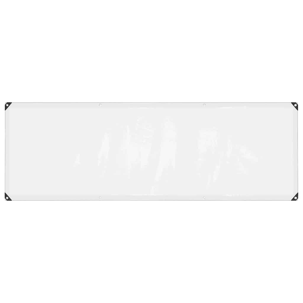 Vidaxl transparente Tarke mit Segelringen 1x3 m Polyethylen