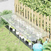 Vidaxl transparente Tarke mit Segelringen 1x3 m Polyethylen