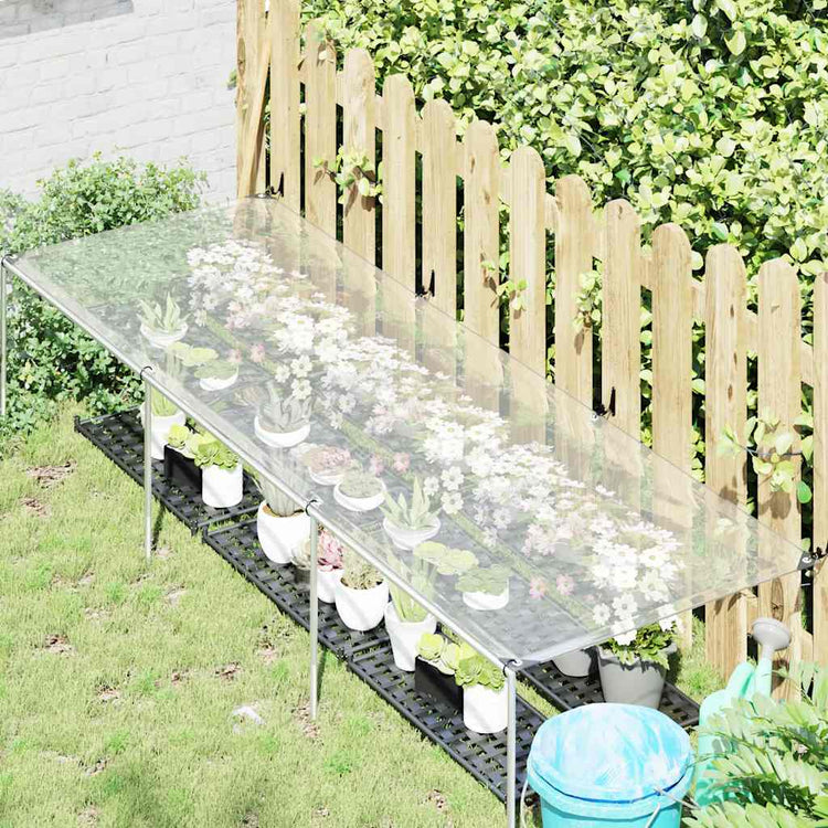 Vidaxl transparente Tarke mit Segelringen 1x3 m Polyethylen