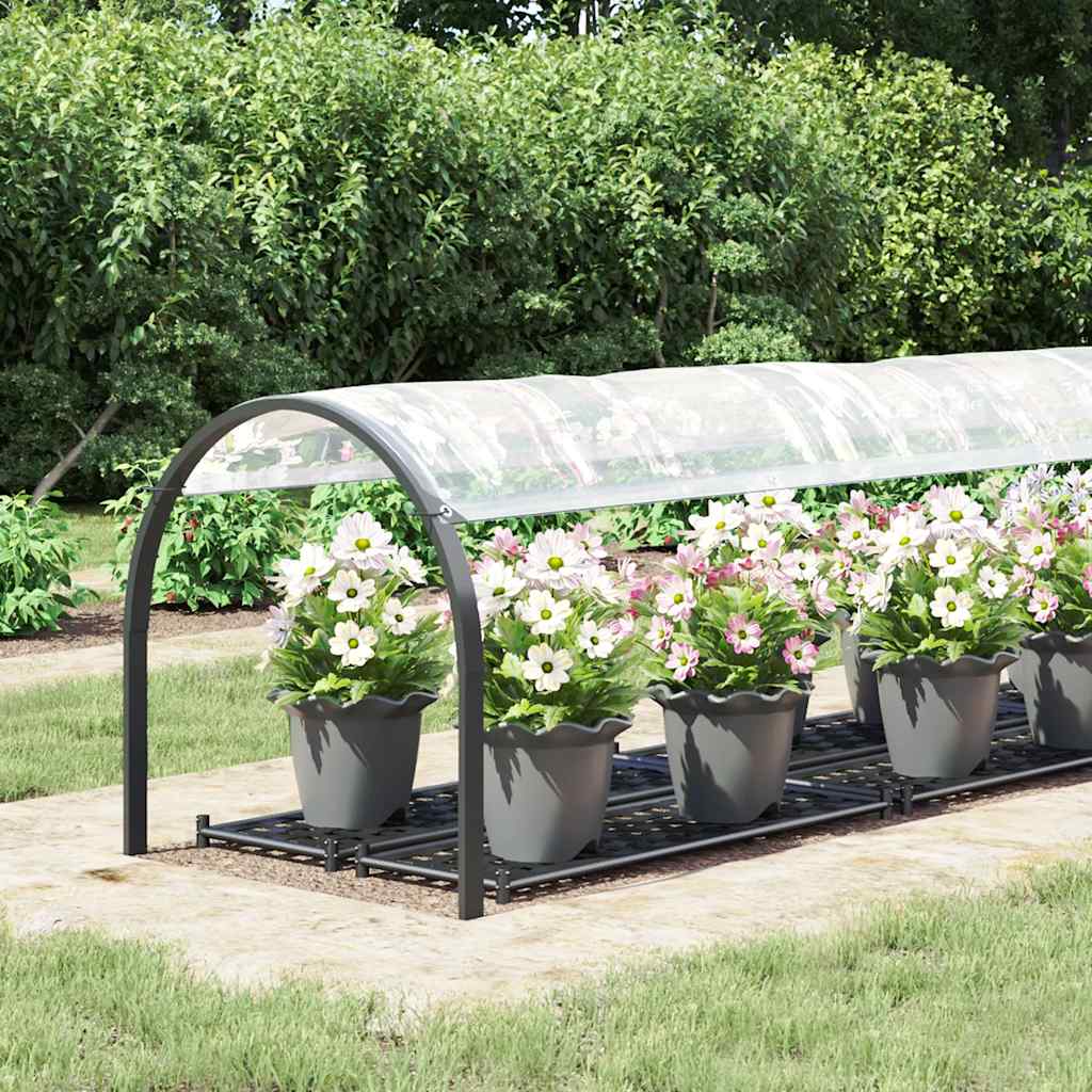 Vidaxl transparente Tarke mit Segelringen 1x5 m Polyethylen