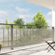 Vidaxl transparentes Planen mit Segelringen 1x8 m Polyethylen
