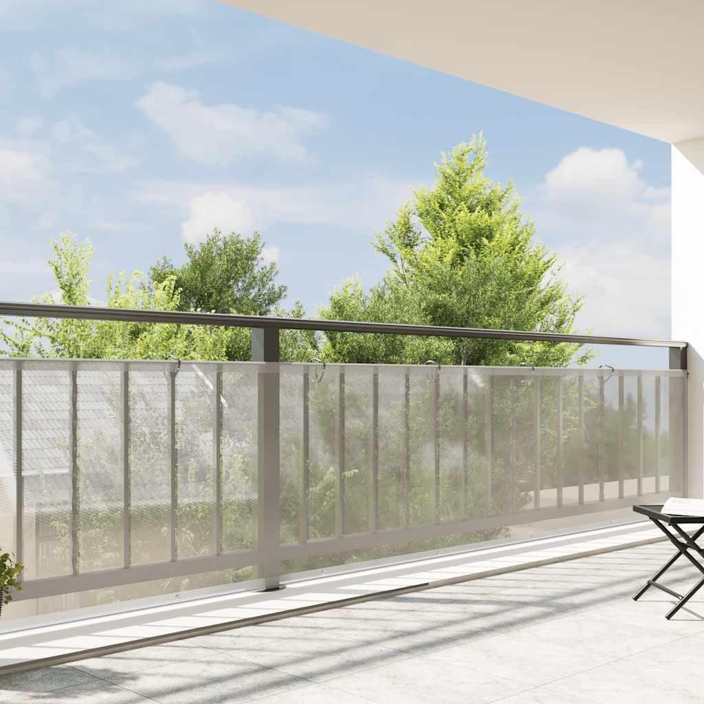 Vidaxl transparente Tarke mit Segelringen 1x10 m Polyethylen