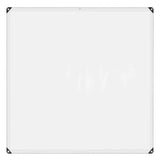 Vidaxl transparente Tarke mit Segelringen 2x2 m Polyethylen - afbeelding 2