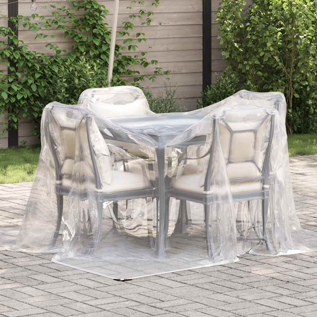 Vidaxl transparente Tarke mit Segelringen 2x2 m Polyethylen