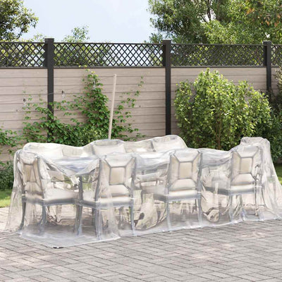Vidaxl transparente Tarke mit Segelringen 2x5 m Polyethylen