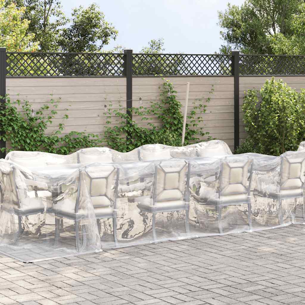 Vidaxl transparentes Planen mit Segelringen 3x10 m Polyethylen