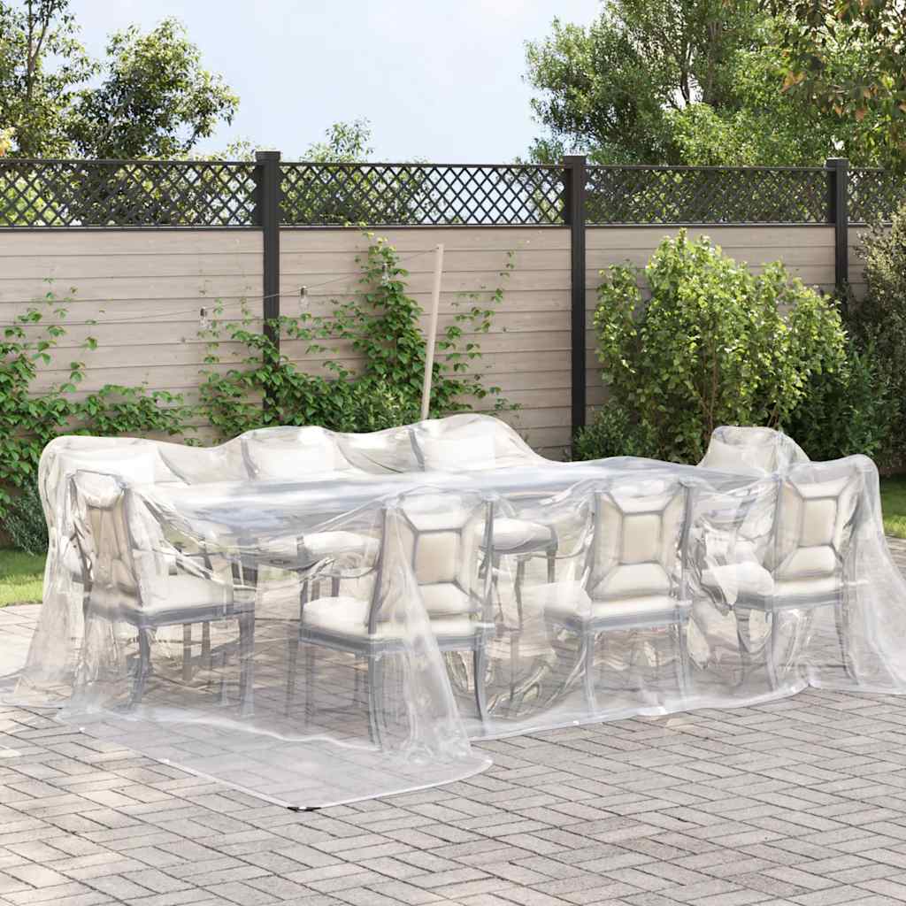 Vidaxl transparentes Planen mit Segelringen 4x4 m Polyethylen