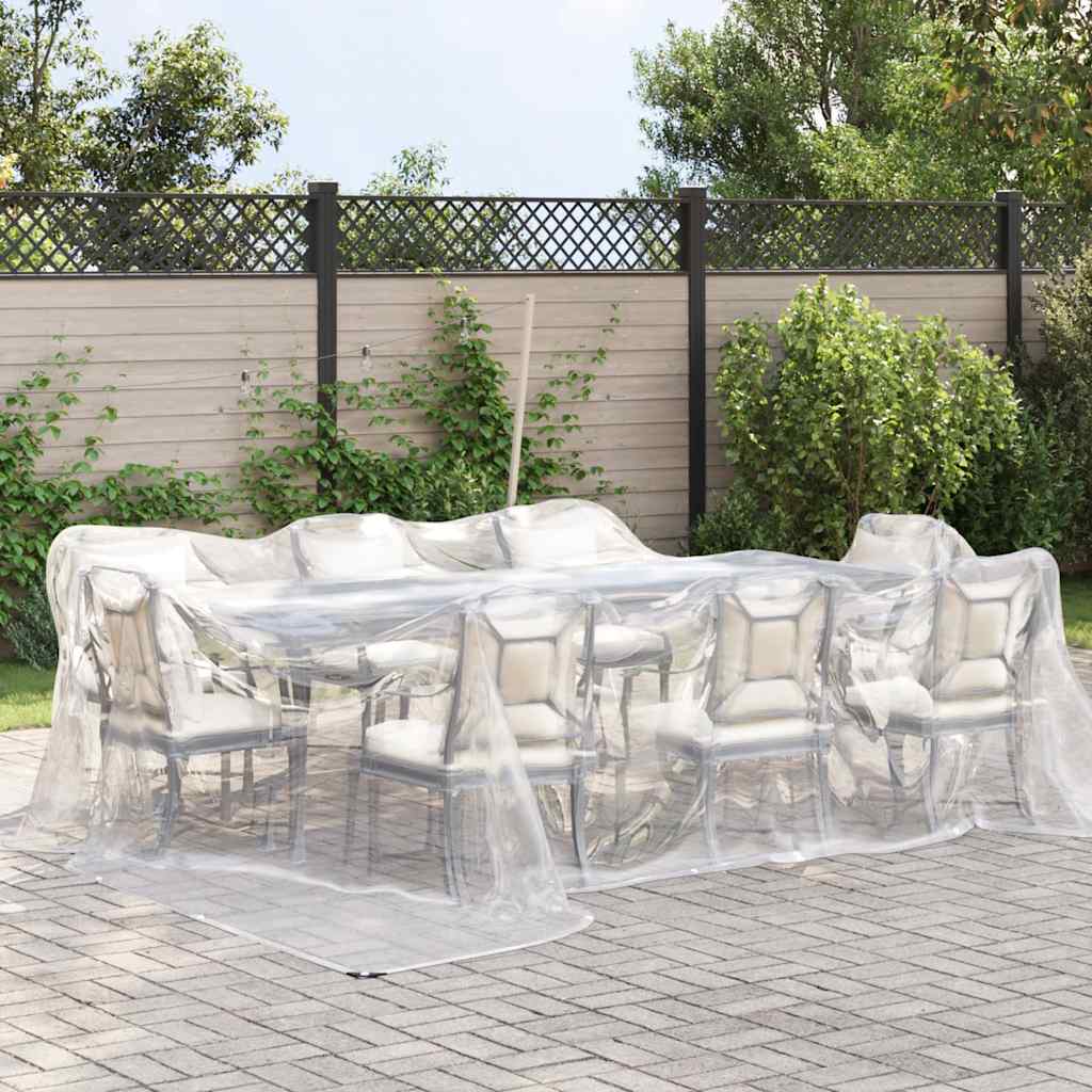 Vidaxl transparentes Tarkaulin mit Segelringen 4x5 m Polyethylen
