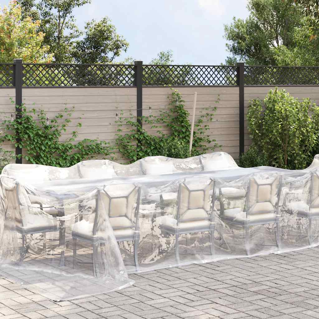 Vidaxl transparentes Planen mit Segelringen 4x8 m Polyethylen