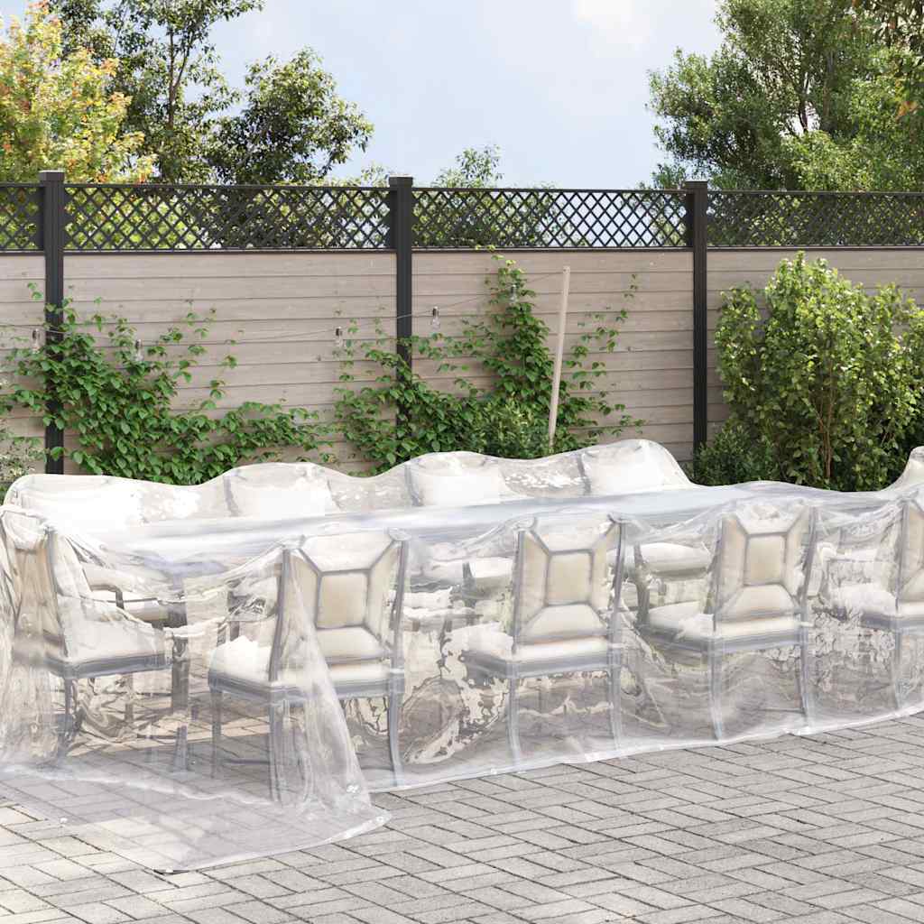 Vidaxl transparentes Planin mit Segelringen 4x12 M Polyethylen