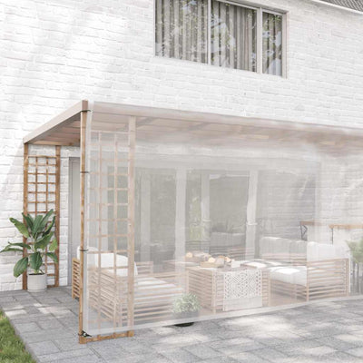Vidaxl transparentes Planen mit Segelringen 5x10 m Polyethylen
