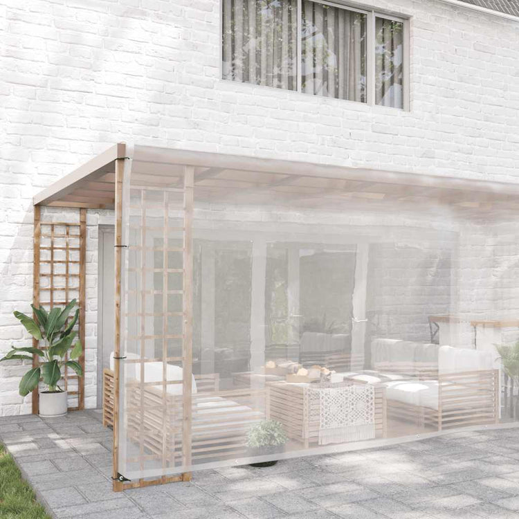 Vidaxl transparentes Tarkaulin mit Segelringen 6x12 m Polyethylen