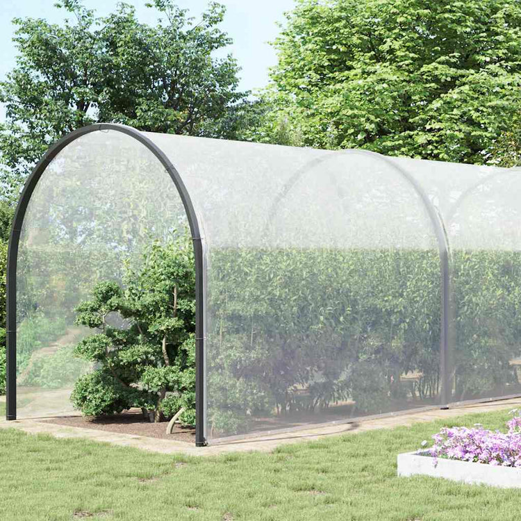 Vidaxl transparente Tarpaulin mit Segelringen 8x12 m Polyethylen