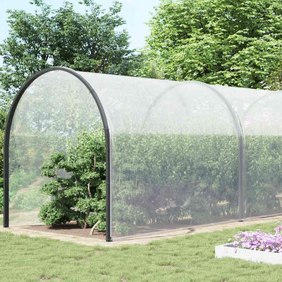 Vidaxl transparentes Planen mit Segelringen 10 x 10 m Polyethylen