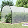 Vidaxl transparentes Planin mit Segelringen 10x12 m Polyethylen