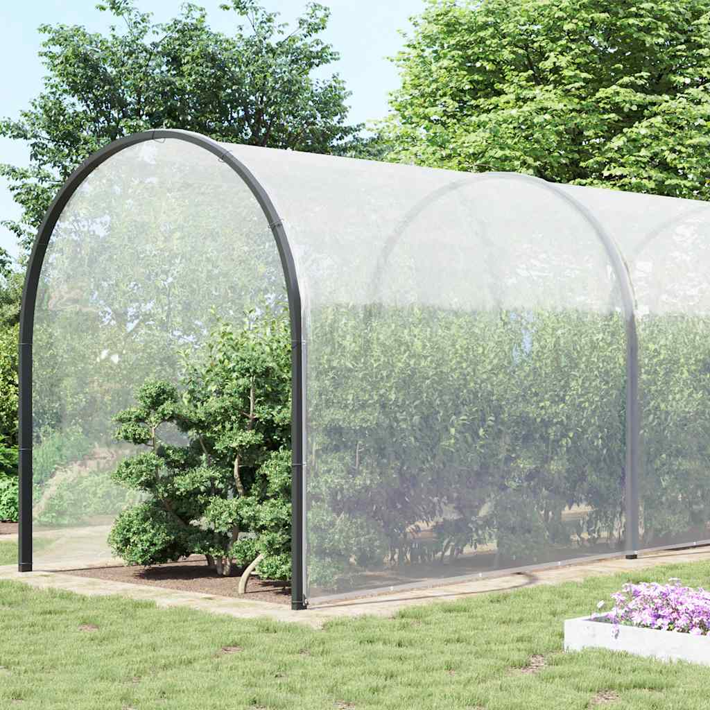 Vidaxl transparentes Planin mit Segelringen 10x12 m Polyethylen