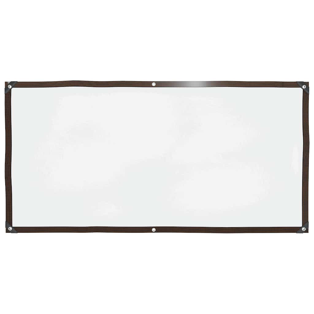Vidaxl transparentes Planen mit Segelringen 1x2 m Polyethylen