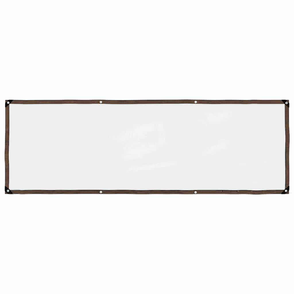 Vidaxl transparente Tarke mit Segelringen 1x3 m Polyethylen