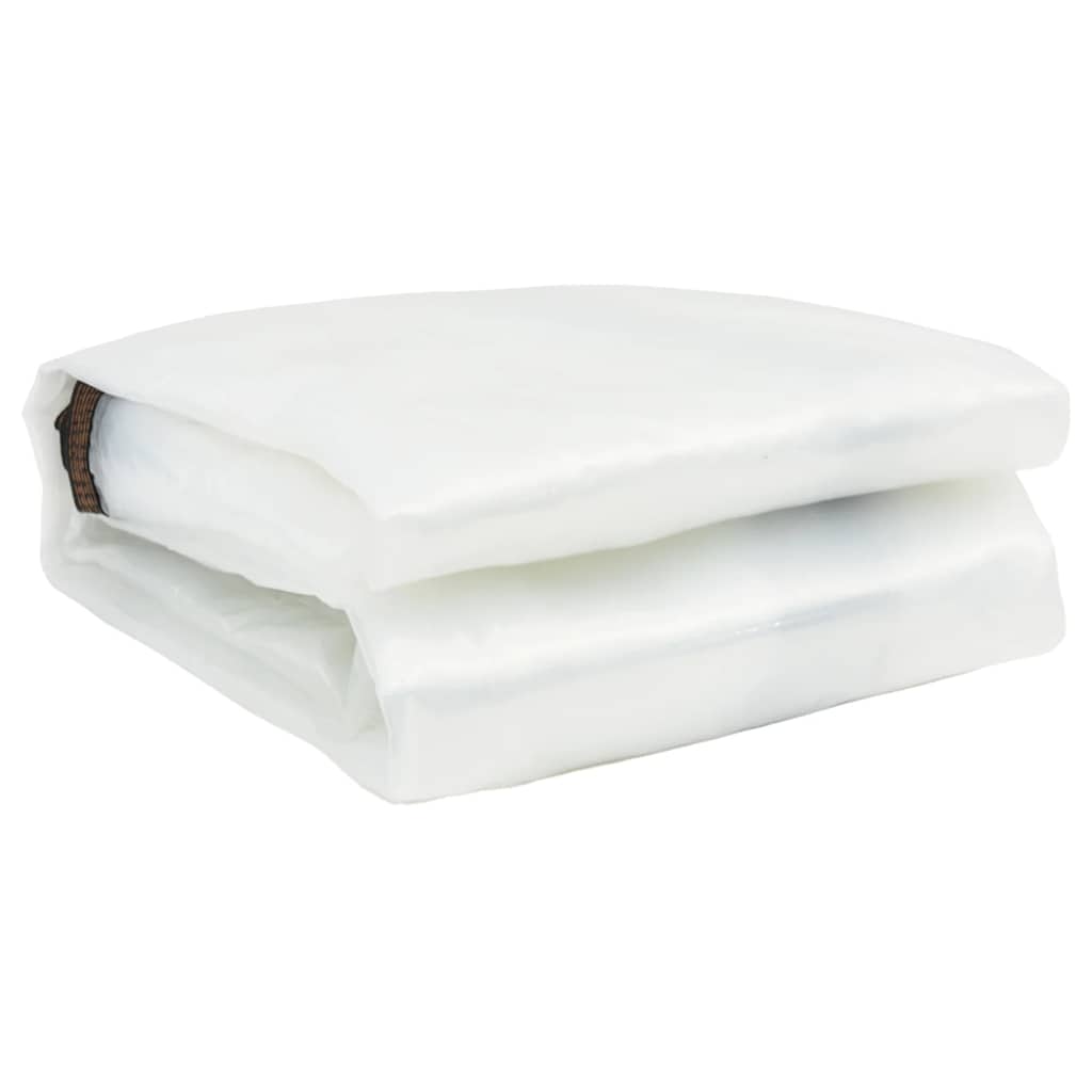 Vidaxl transparente Tarke mit Segelringen 1x4 m Polyethylen