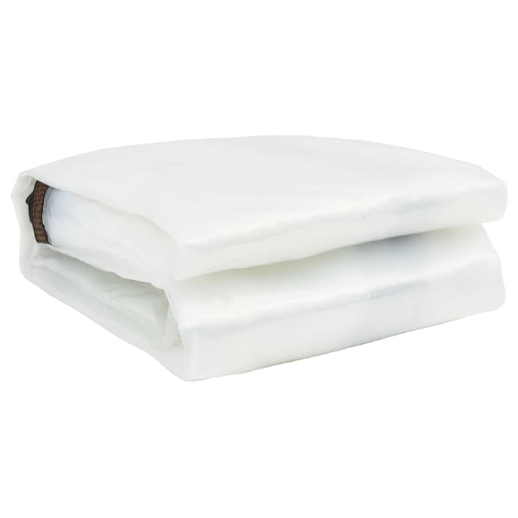 Vidaxl transparente Tarke mit Segelringen 1x5 m Polyethylen