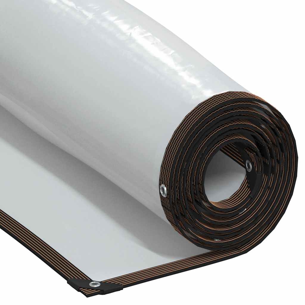 Vidaxl transparentes Planen mit Segelringen 1x8 m Polyethylen